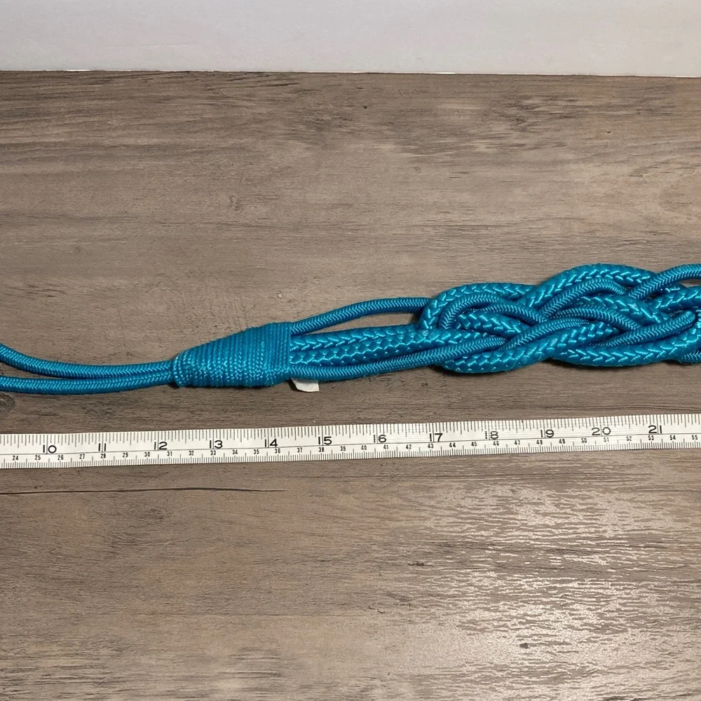 Vintage Braided Rope Stretch Belt 80s Glam